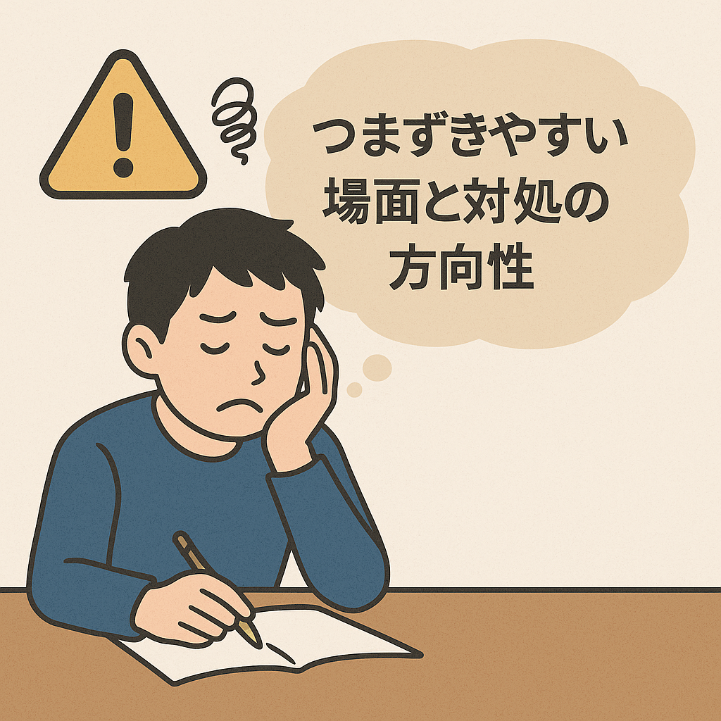 つまずきやすい場面と対処の方向性