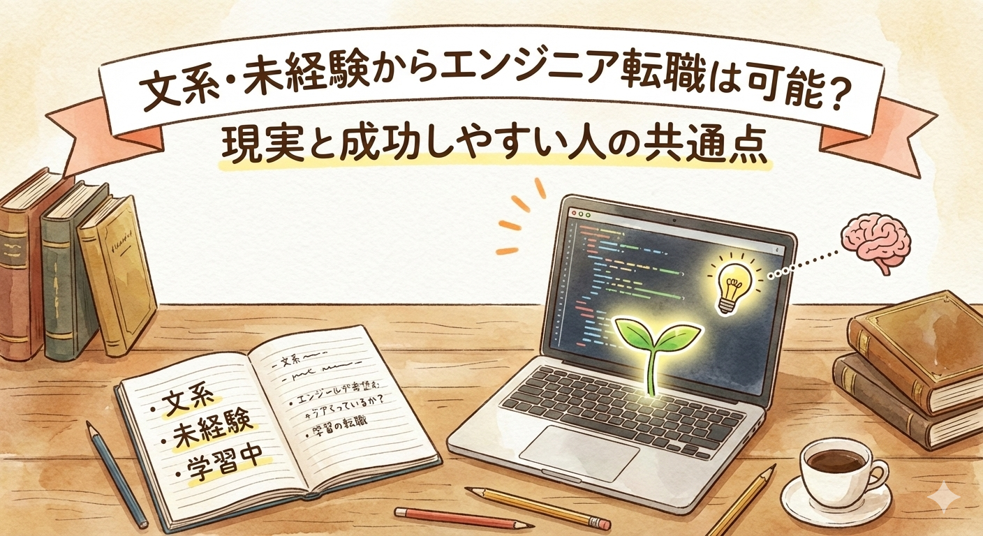 文系・未経験からエンジニア転職は可能?現実と成功しやすい人の共通点