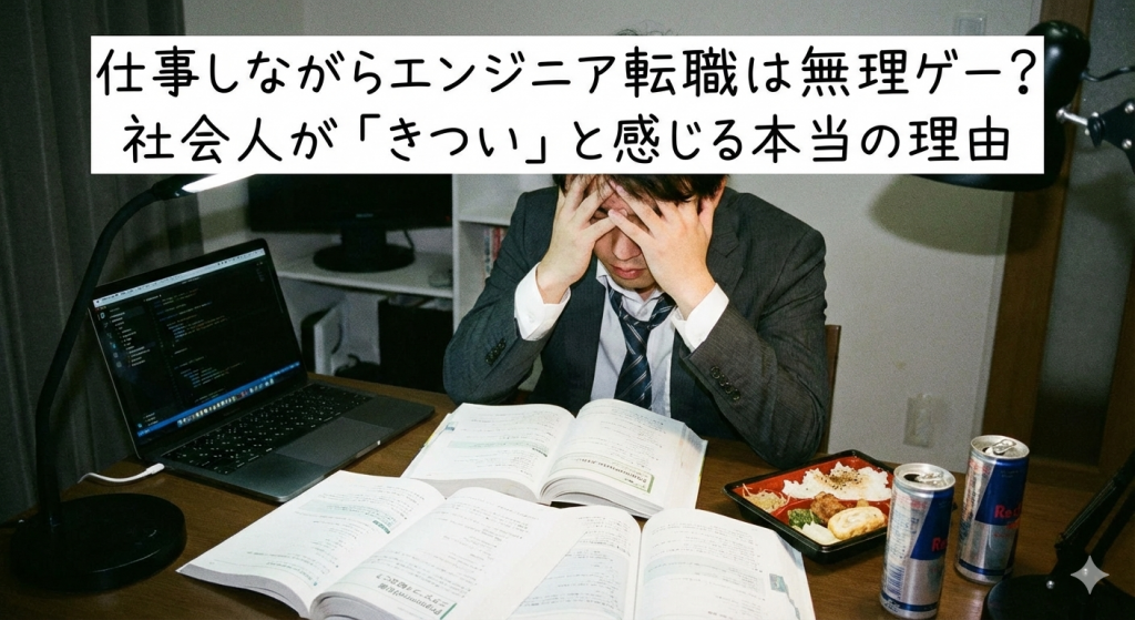 仕事しながらエンジニア転職は無理ゲー？社会人が「きつい」と感じる本当の理由