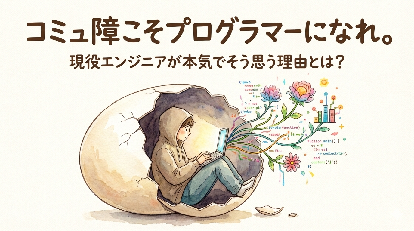 コミュ障こそプログラマーになれ。現役エンジニアが本気でそう思う理由とは？