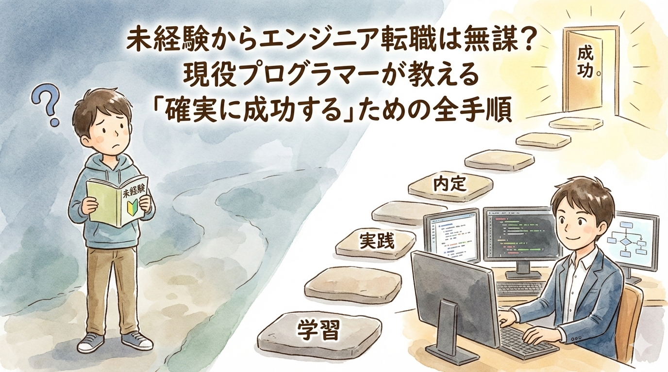 未経験からエンジニア転職は無謀？現役プログラマーが教える「確実に成功する」ための全手順